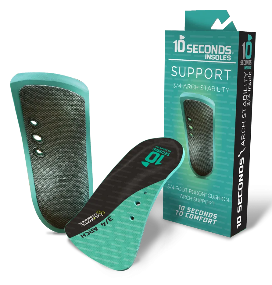 10 Seconds ® 3/4 Arch Stability Performance Insoles