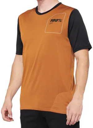 100% Ridecamp Jersey - Terracotta/Black, Short Sleeve, Men's, X-Large