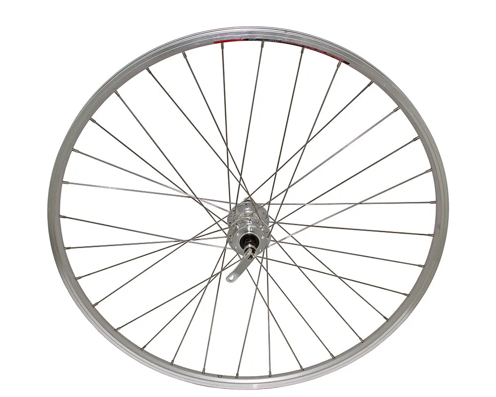 700C ALLOY FREEWHEEL 36 SPOKE 14G UCP 3/8 Q.R/AXLE DOUBLE WALL SILVER | Live 4 Bikes