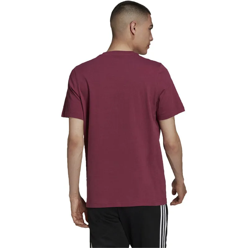 Adidas Original 3-TREFOIL T-SHIRT TEE Men’s -VICTORY CRIMSON/WHITE