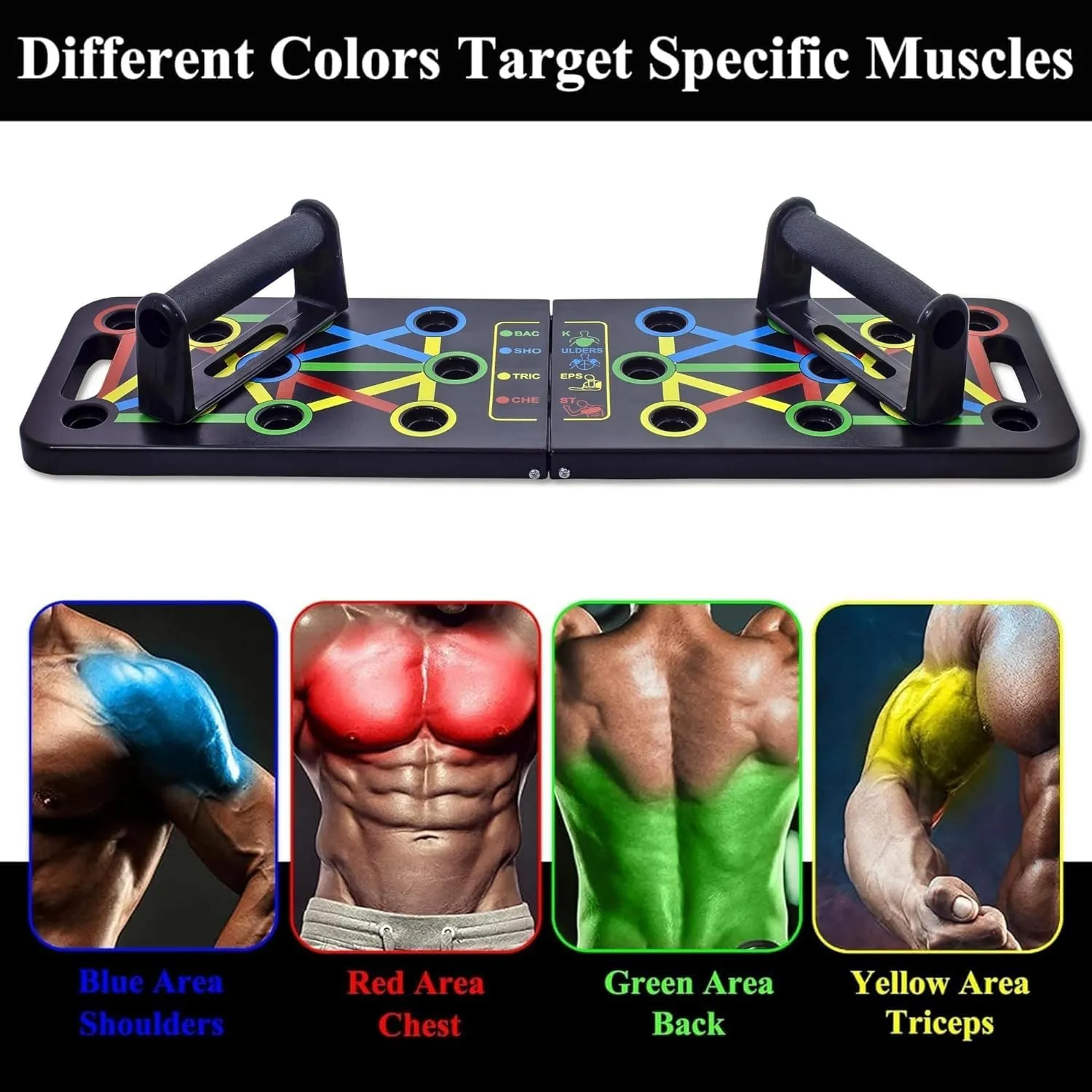 ALYV Push Up Board For Men 14 in 1 Pushup Board,Pushup Stand with Handles Fitness Equipment push up bar Chest Muscle Exercise Professional Gym Equipment for Men