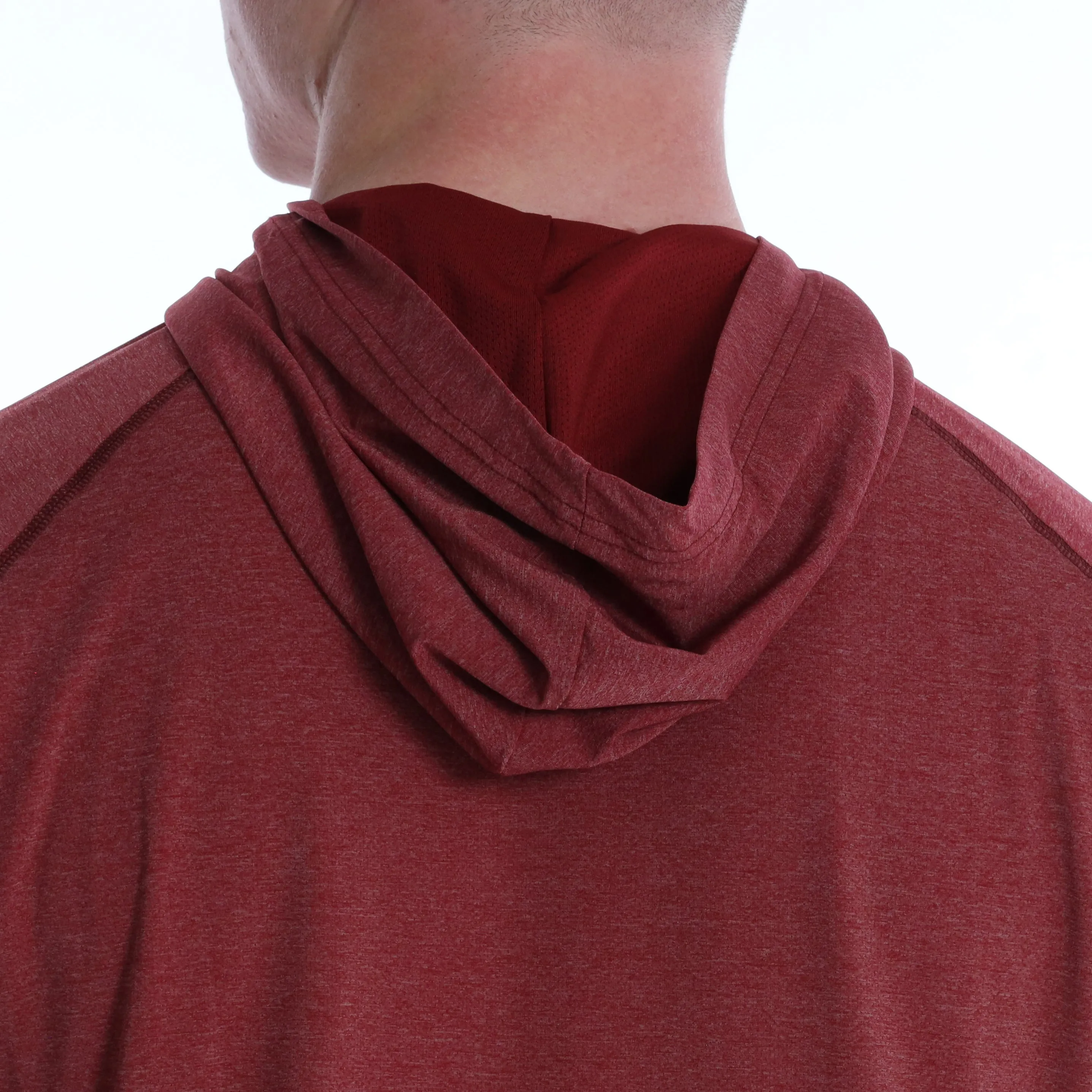 Anguilla Hoodie AO Graphic - Maroon Heather