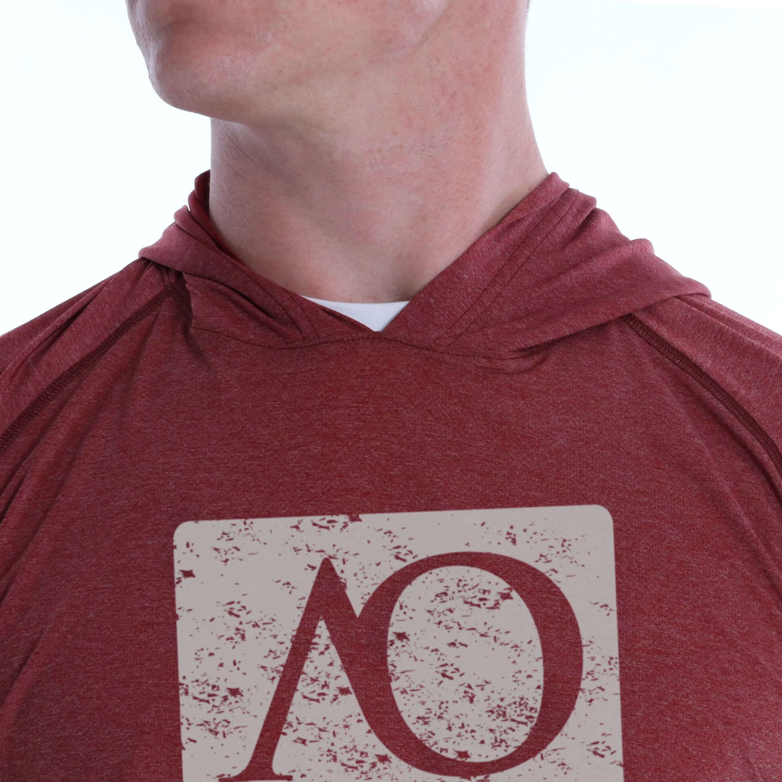 Anguilla Hoodie AO Graphic - Maroon Heather