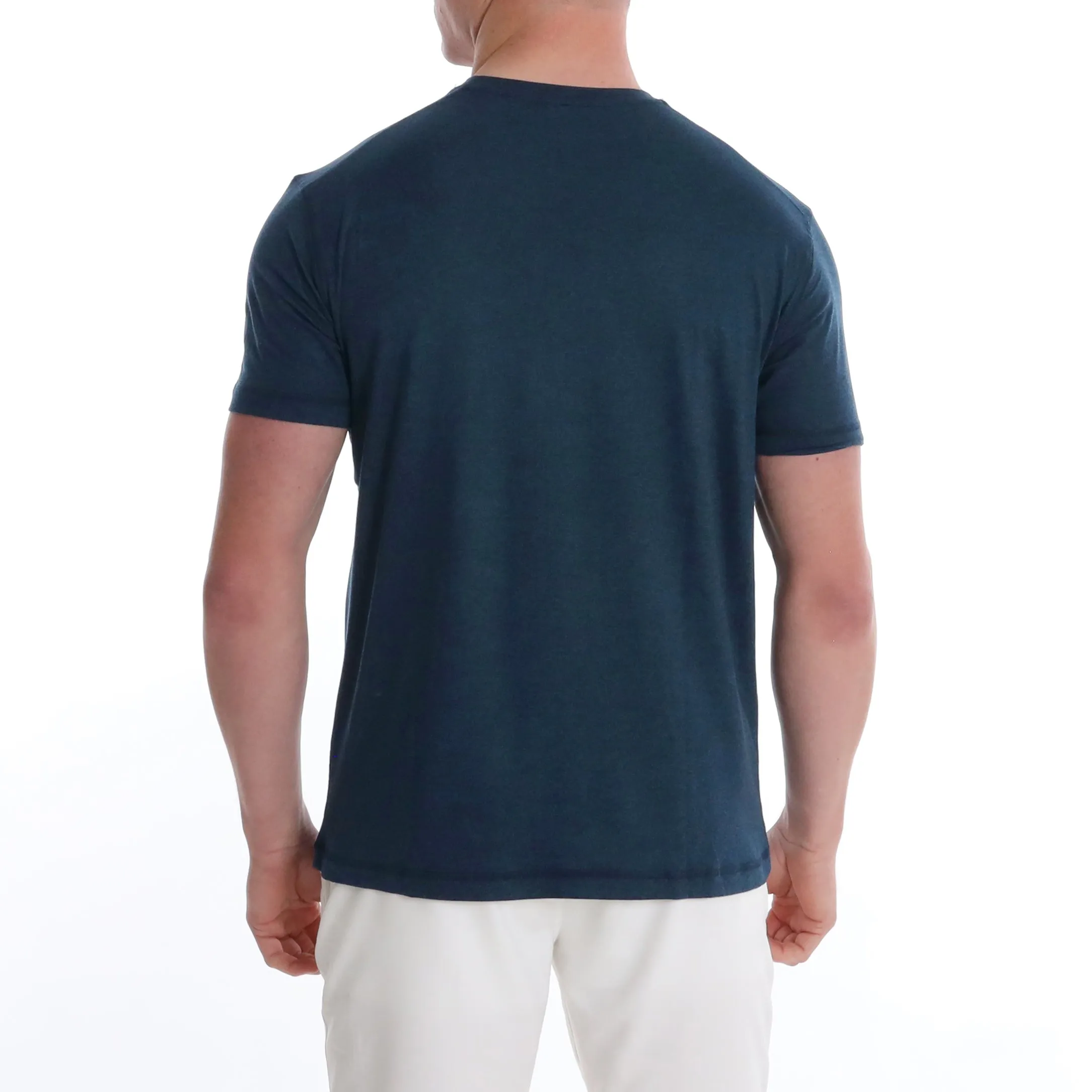 Butter T Looper Silhouette - Navy Heather