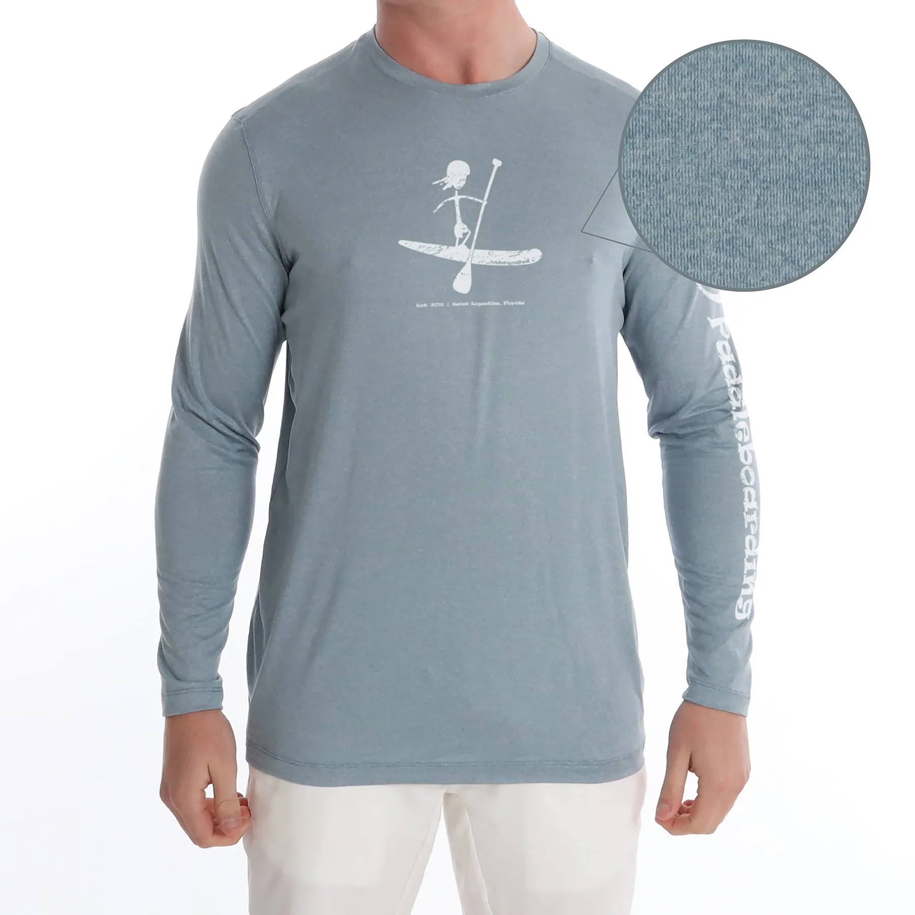 Butter T LS Stick Paddler - Blue Fog Heather