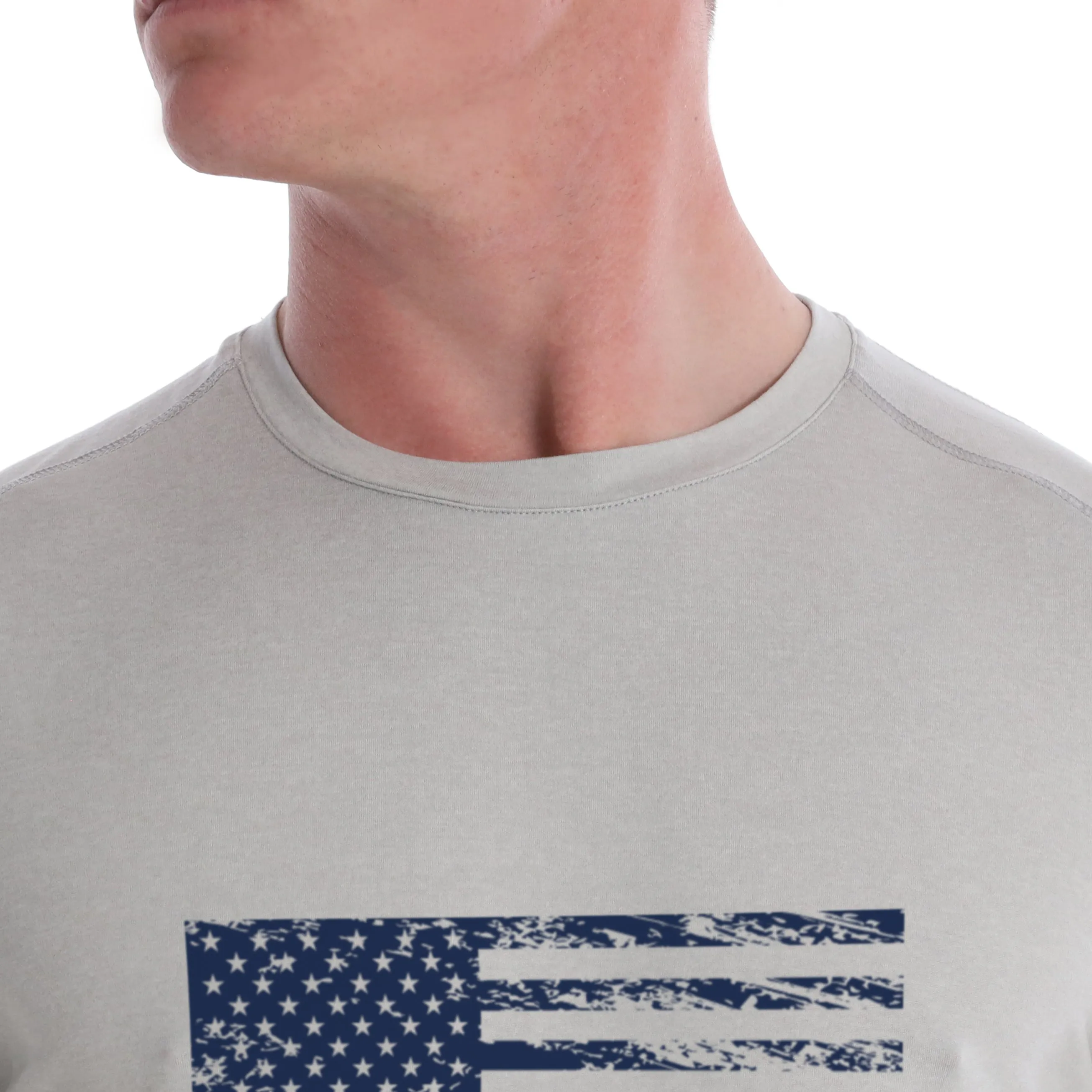 Butter T Vintage Flag - Platinum Heather