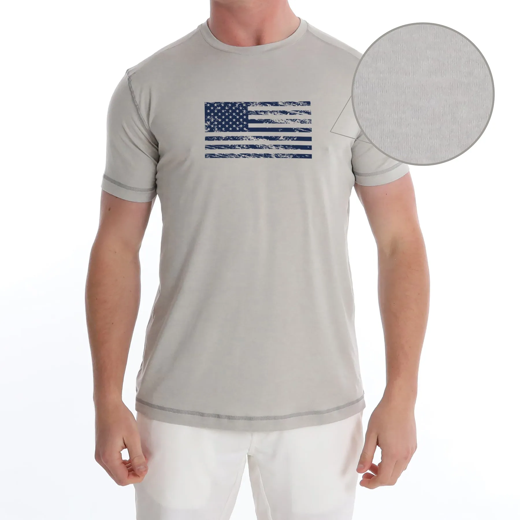 Butter T Vintage Flag - Platinum Heather