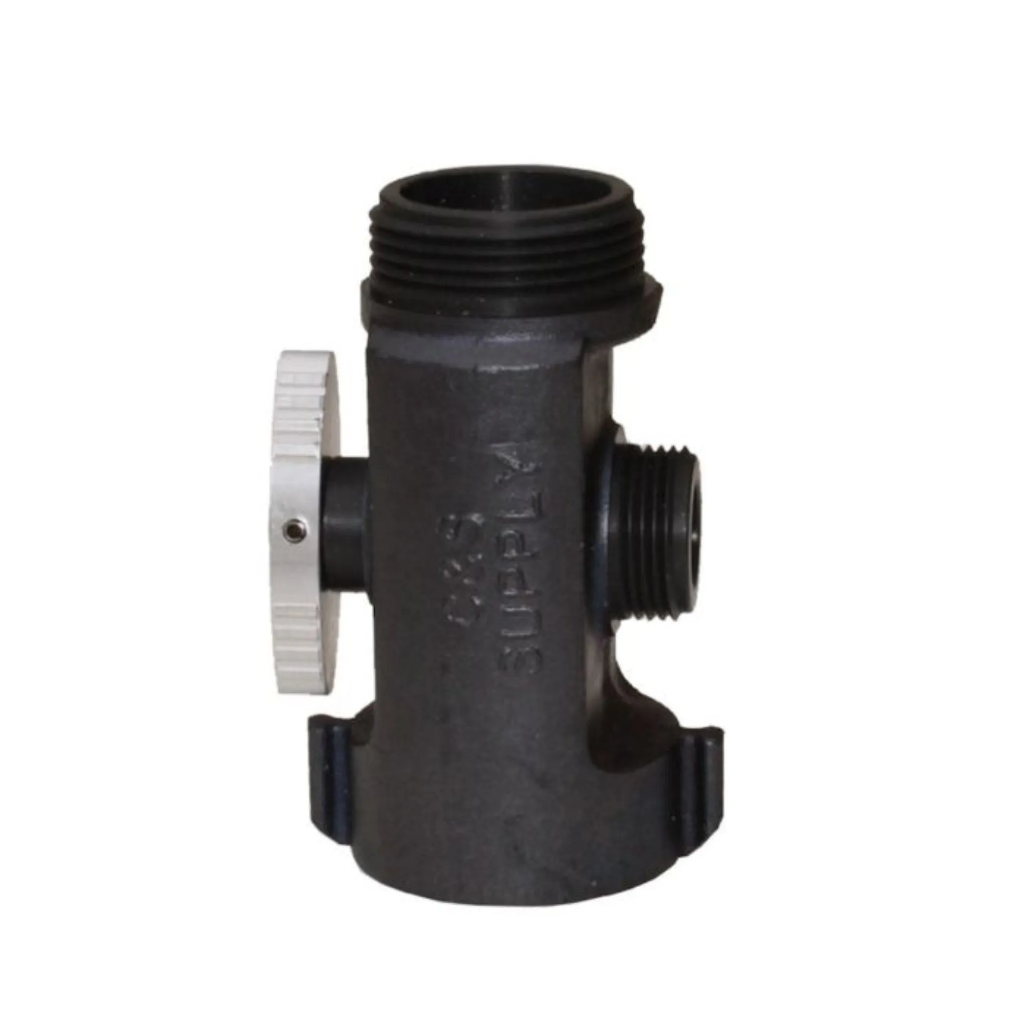 C & S Supply TV1510 NH-NP T-Valve, Black, 1 Each