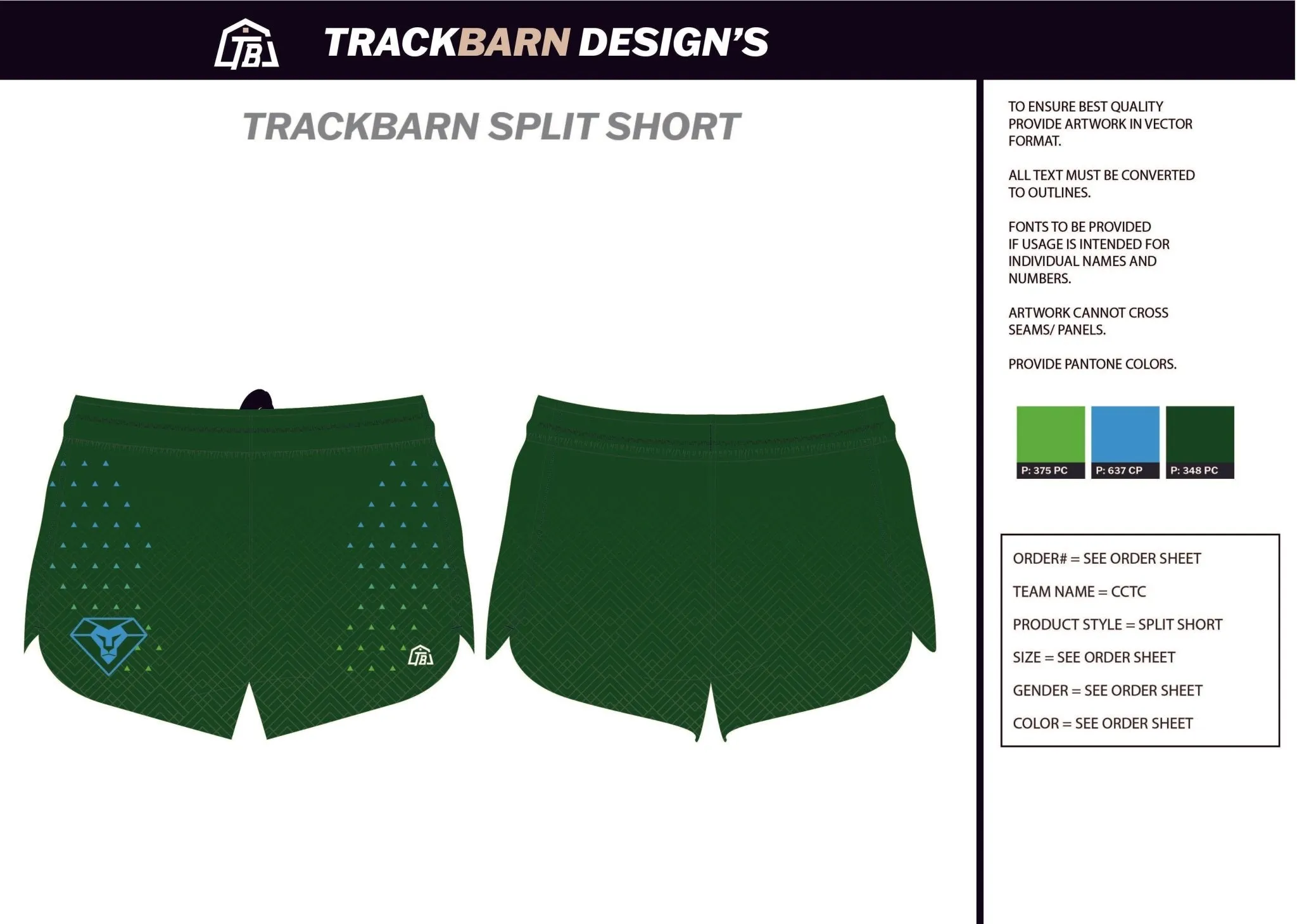 Central-City-TC Womens Split Track Short