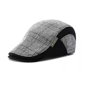 Classic Plaid Flat Cap