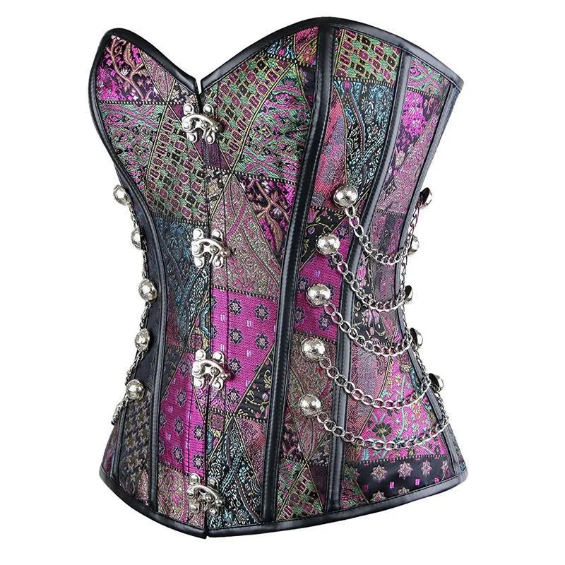 Court Corset Steel Rib Punk Corset