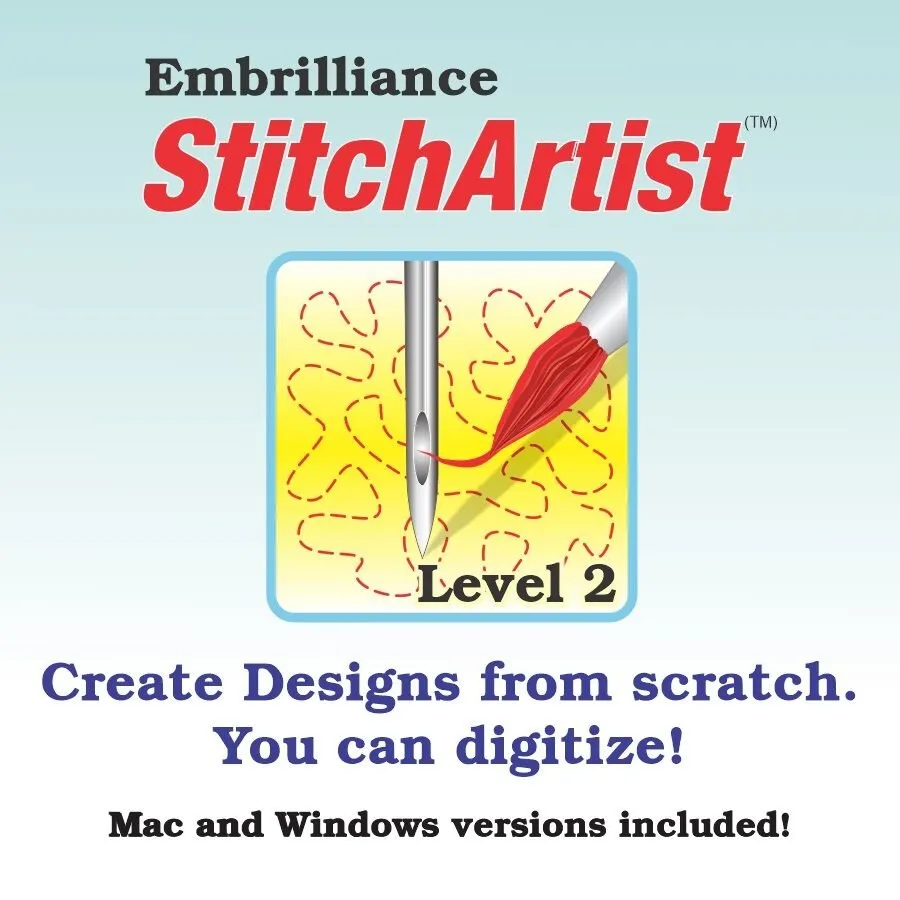 Embrilliance Stitch Artist Level 2 Software