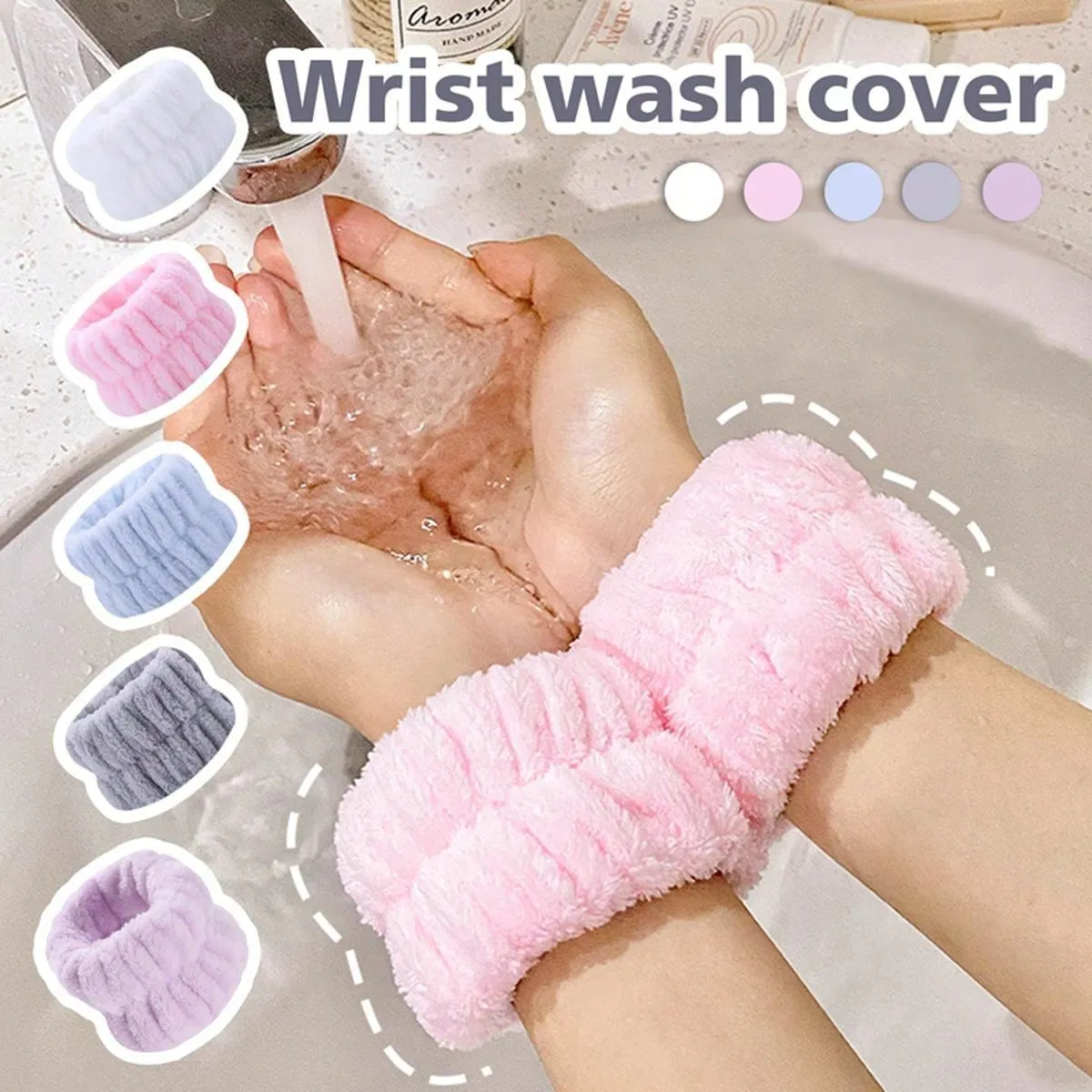 Face Washing Wristband Artifact Absorbs Water To The Cuffs, Sports Sweat Wiping Bracelets, Sweat Absorbing Sleeves, Washing, Moisture-Proof Sleeves, Waterproof