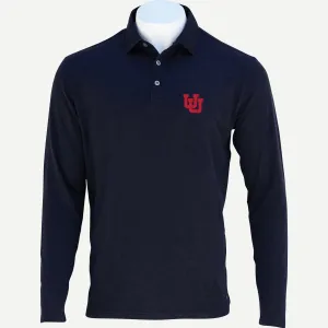 Gamer Long Sleeve Polo Utah - Black Heather