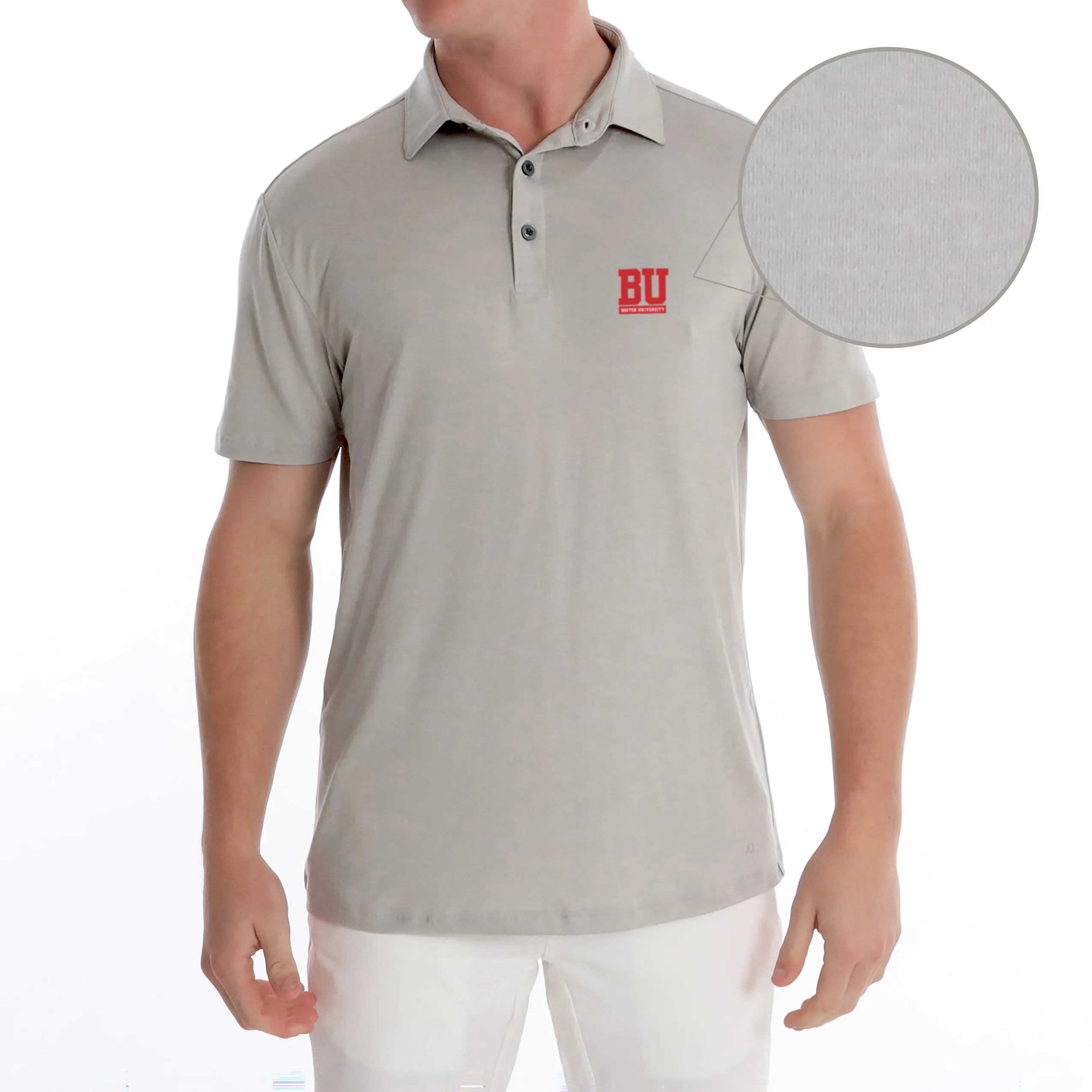 Gamer Polo Boston U - Platinum Heather