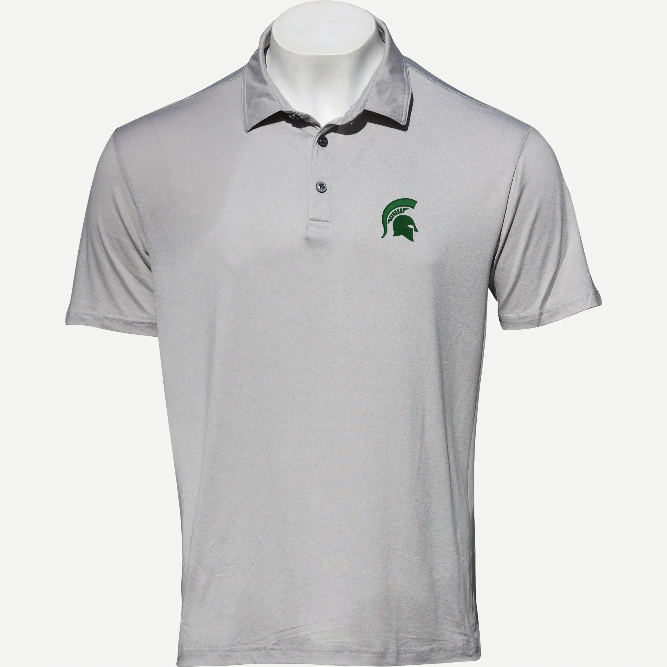 Gamer Polo MSU - Platinum Heather