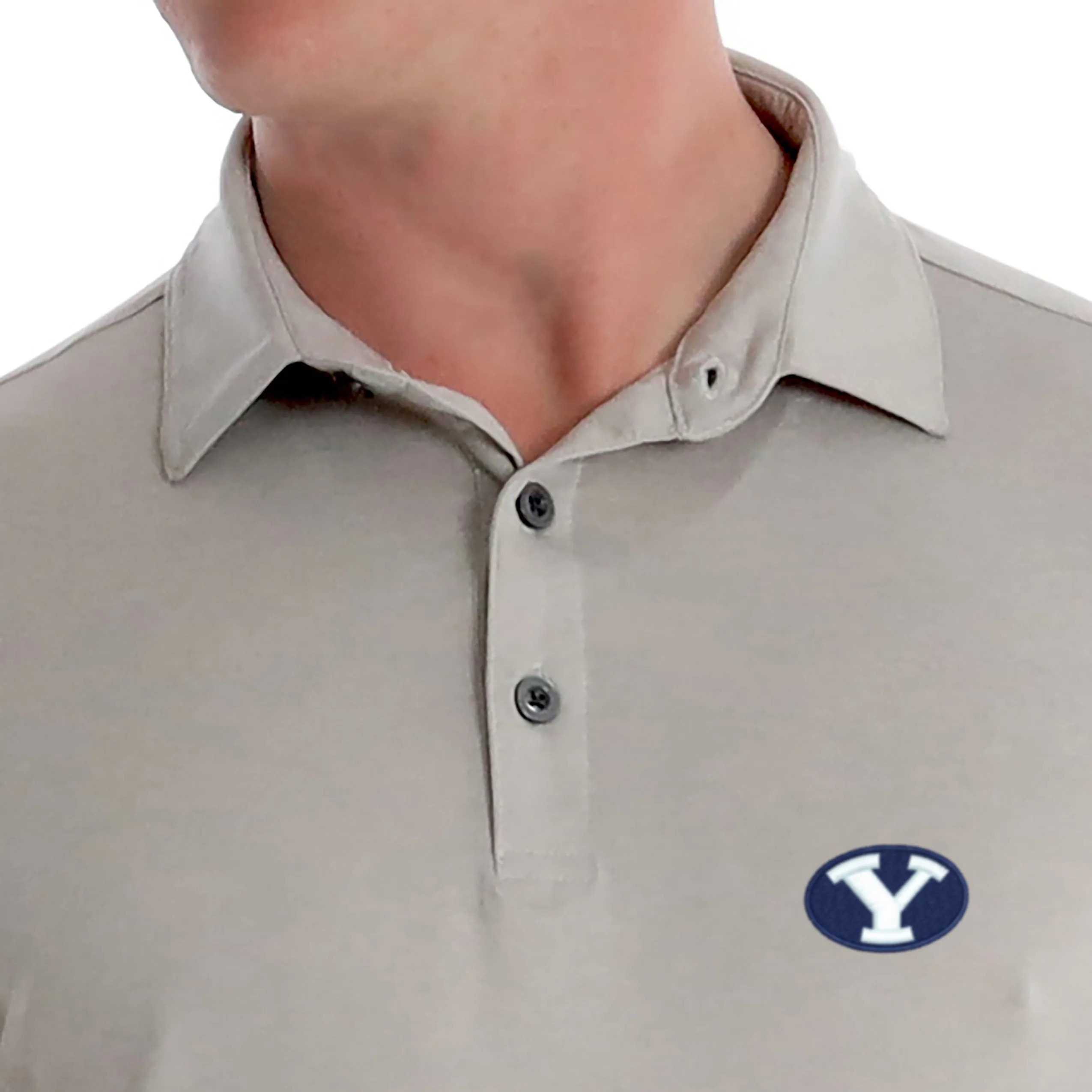 Gamer Polo Oval Y - Platinum Heather