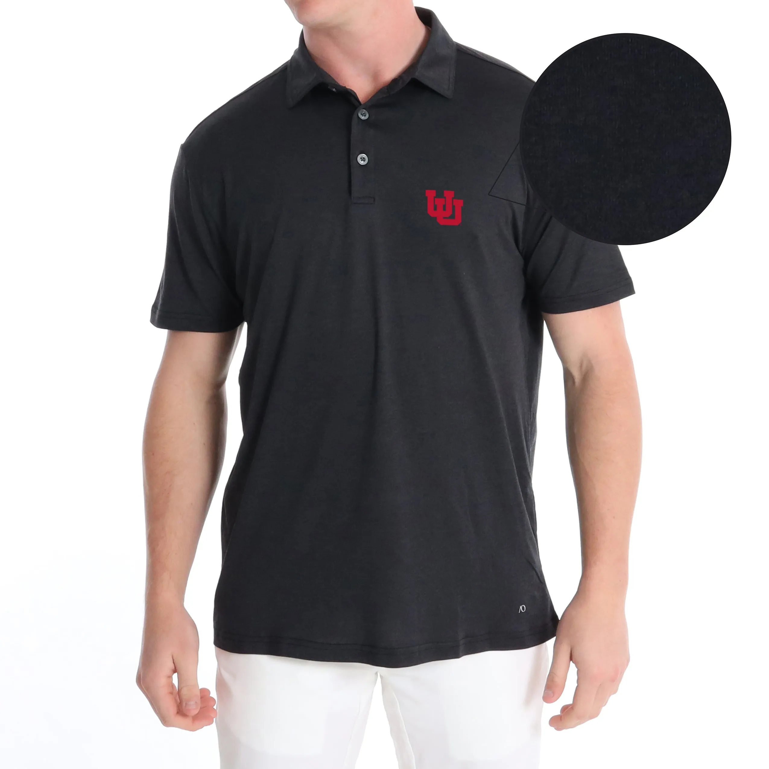 Gamer Polo Utah - Black Heather