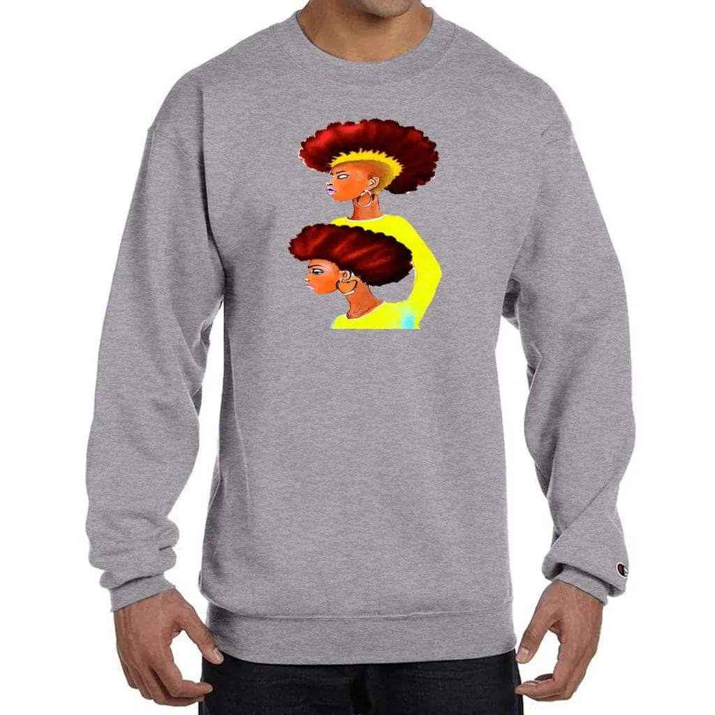 Grunge Fro Unisex Champion Sweatshirt - 5 colors