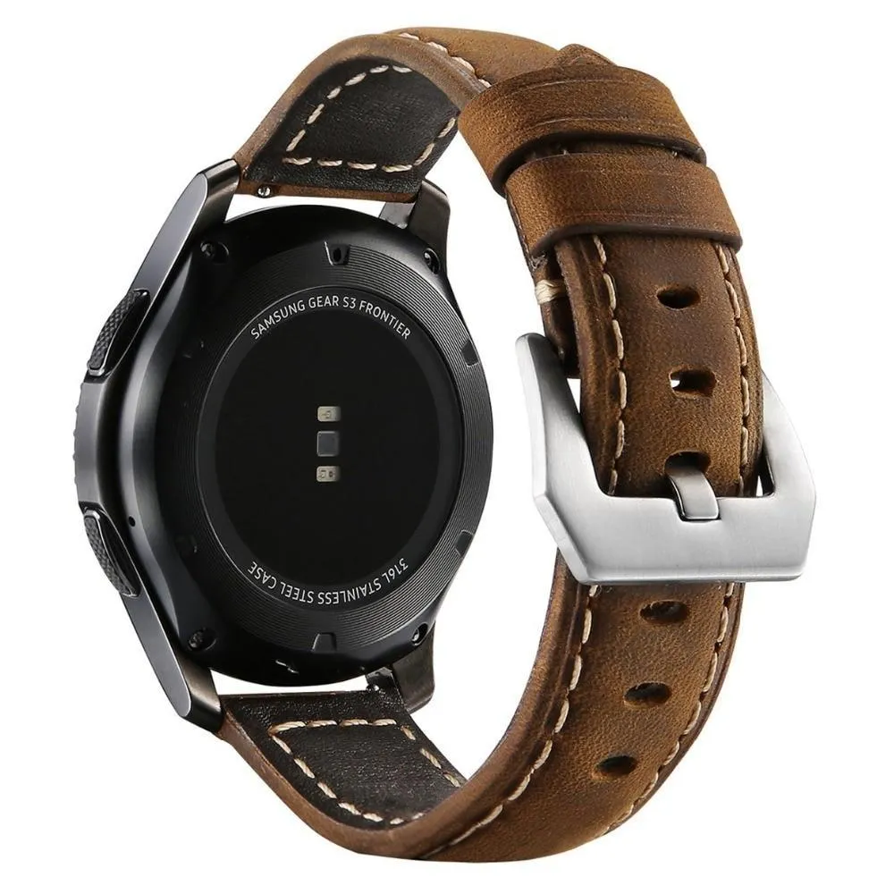 GT 2 strap for Samsung Gear s3 Frontier Galaxy watch 46mm band leather bracelet 22mm strap Gear S 3  46mm|Watchbands|