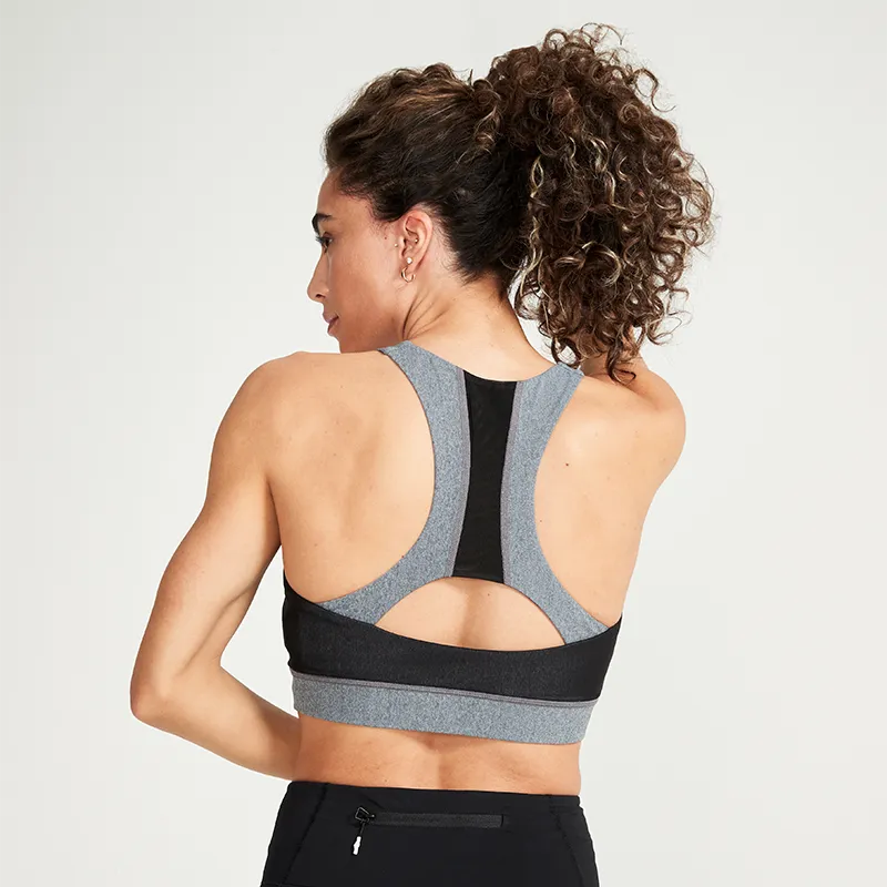 Heather Grey ANY-WEAR™ Sports Bra | Smart Apparel