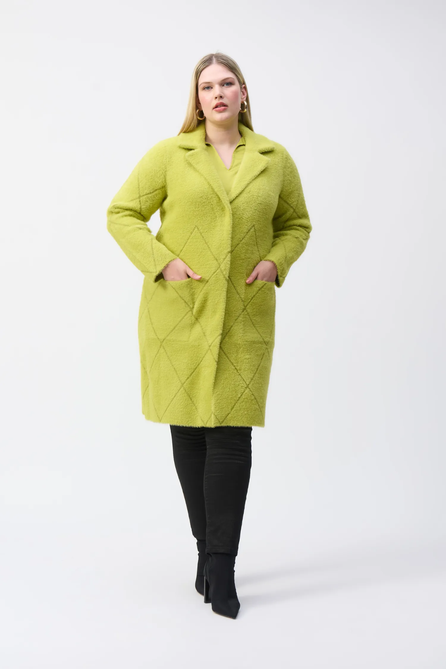 Joseph Ribkoff Notched Collar Coat - Style 233951