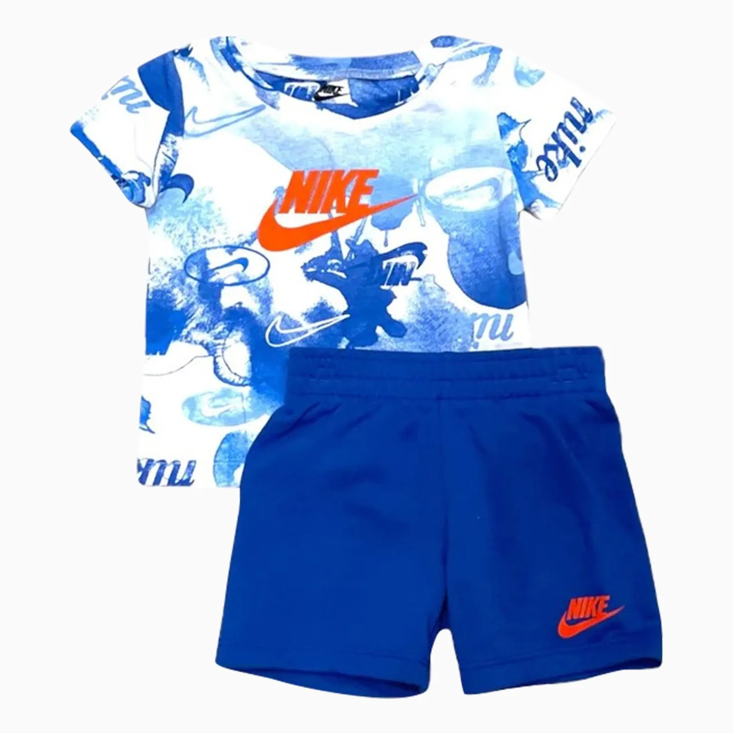 Kid's Sportswear Tie Dye T Shirt And Shorts Outfit