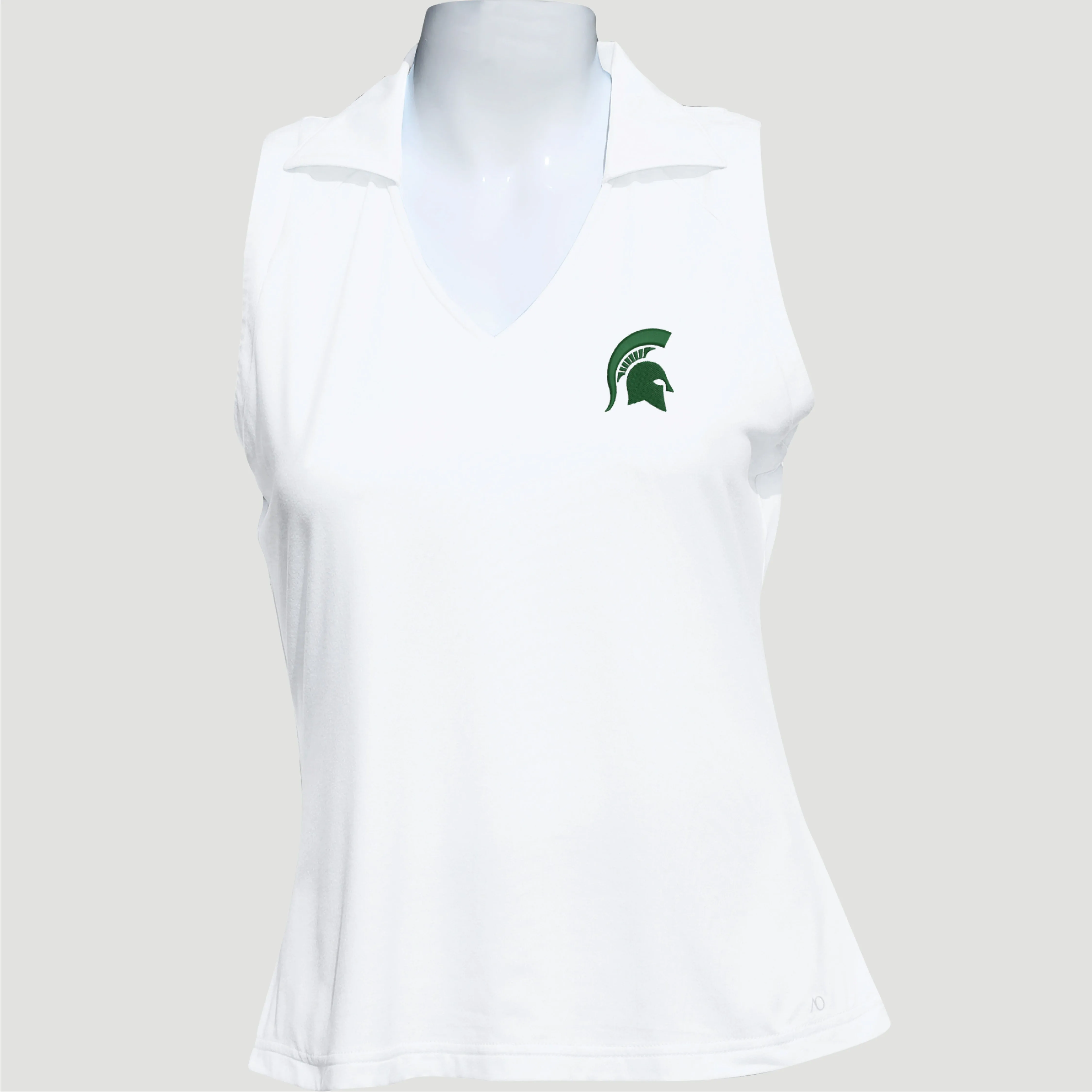 Lassie Sleeveless Polo MSU - White