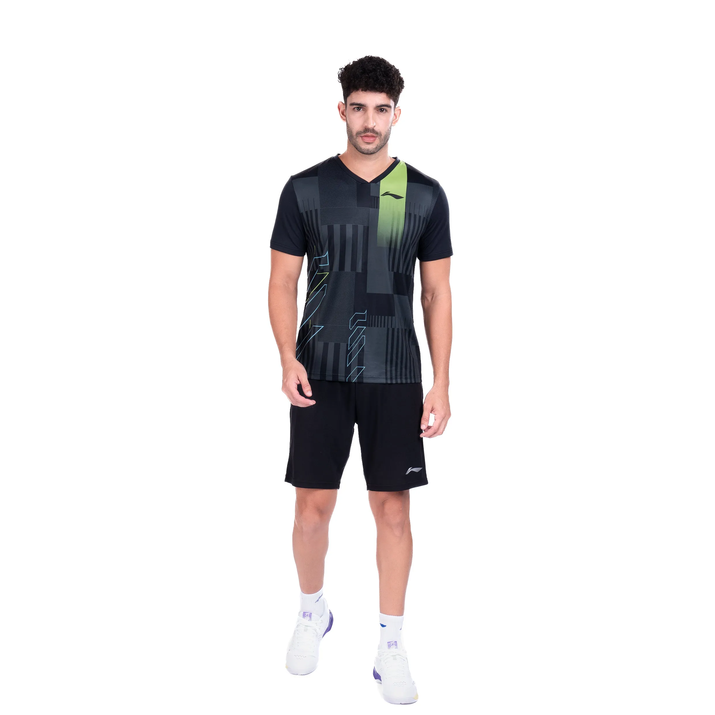 Li-Ning Stroke T-Shirt (BLACK ; 3XS)