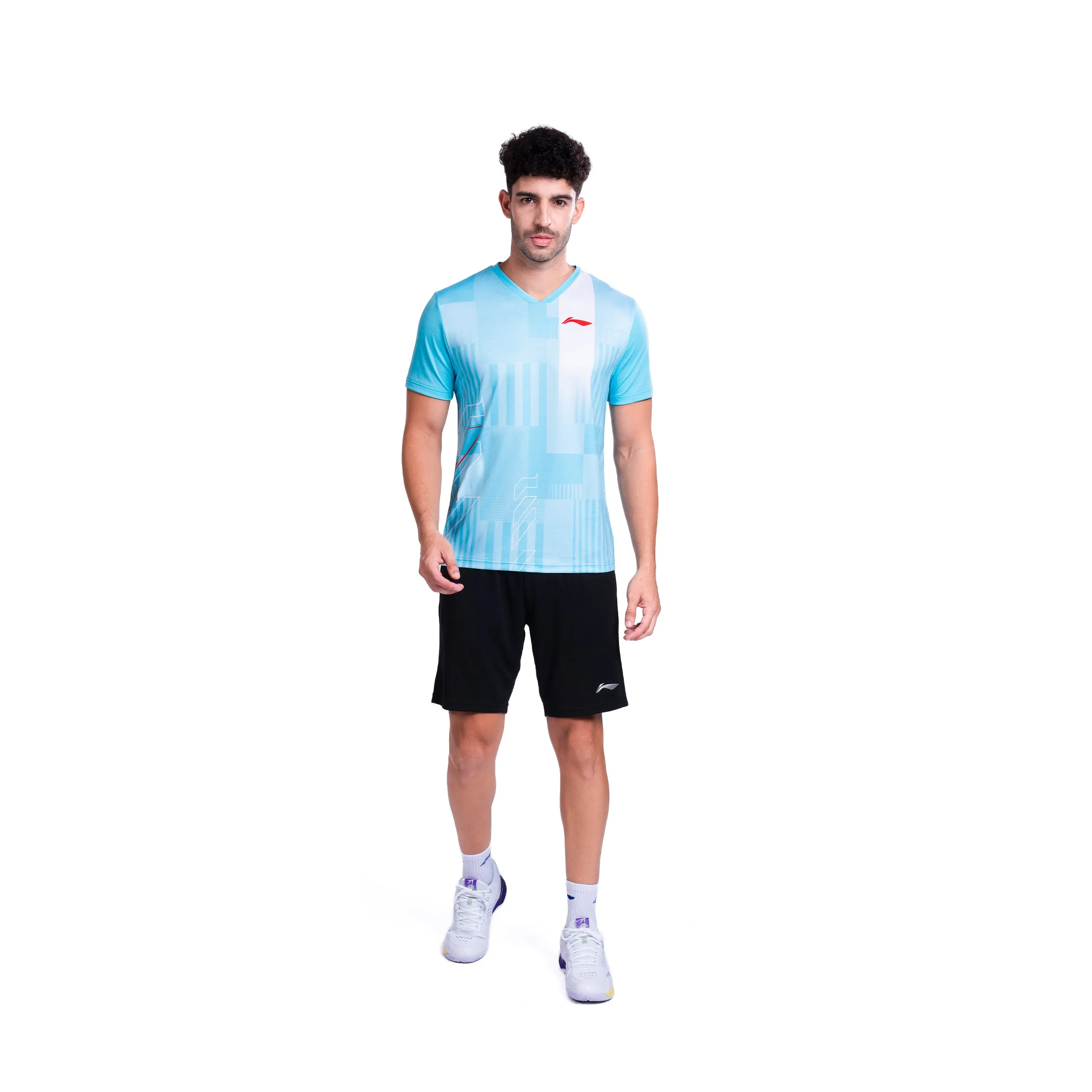 Li-Ning Stroke T-Shirt (SEA BLUE ; 3XS)