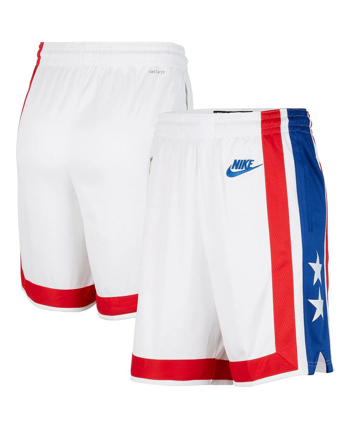 Men's brooklyn nets 2022/23 classic edition swingman performance Nike shorts white and blue, multi