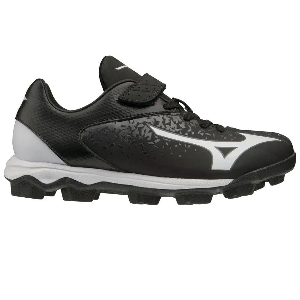 Mizuno Junior Wave Select Nine Moulded Baseball/Softball Cleat - Black/White