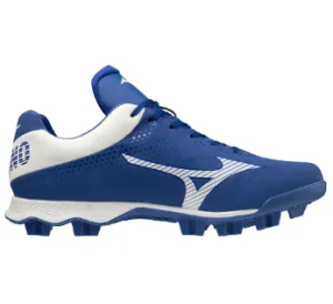 Mizuno Lightrevo TPU Moulded Adult Baseball/Softball Cleat - Royal/White