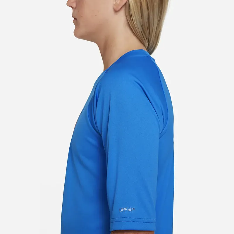 Nike - Boys Octologo Short Sleeve Hydroguard (Photo Blue)