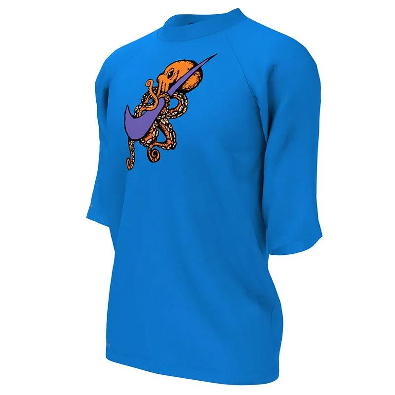 Nike - Boys Octologo Short Sleeve Hydroguard (Photo Blue)