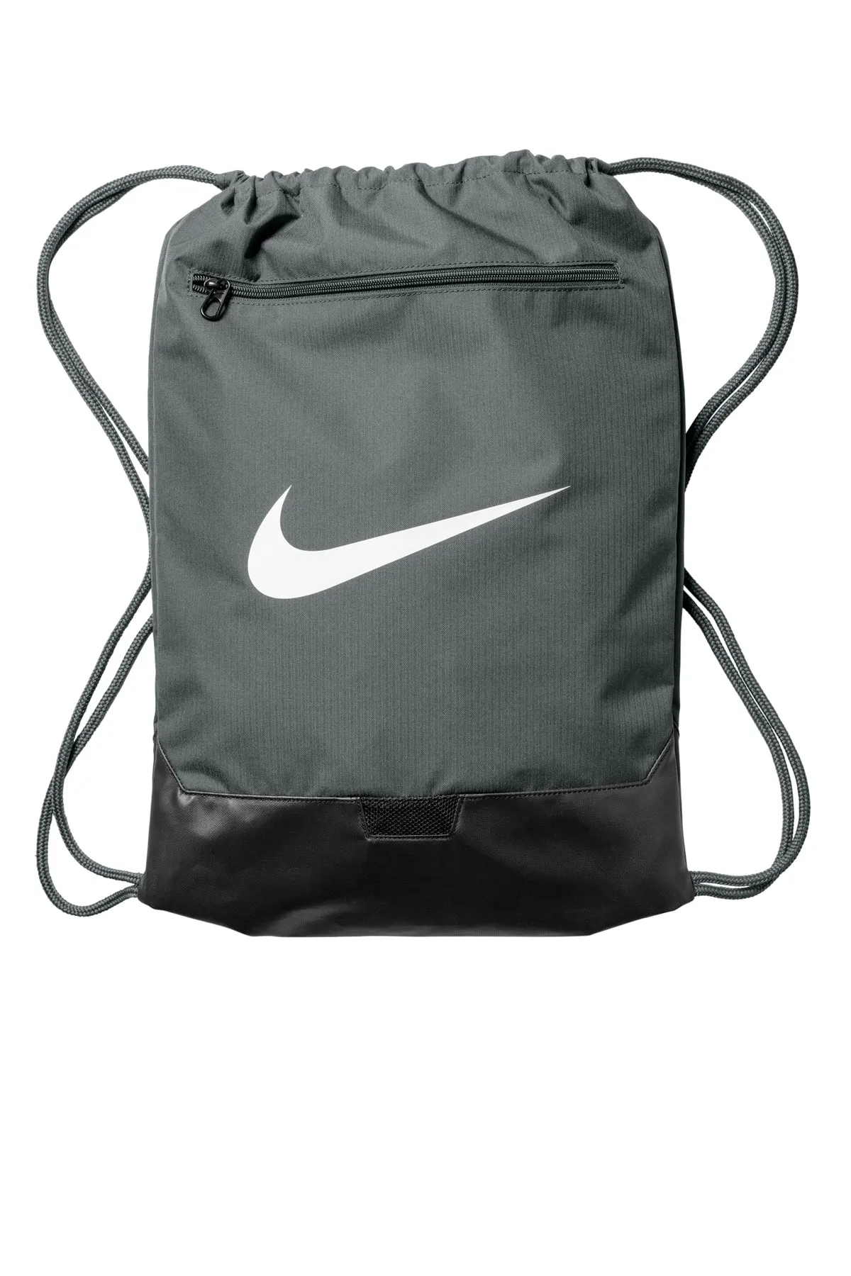 Nike Brasilia Drawstring Customized Packs, Flint Grey