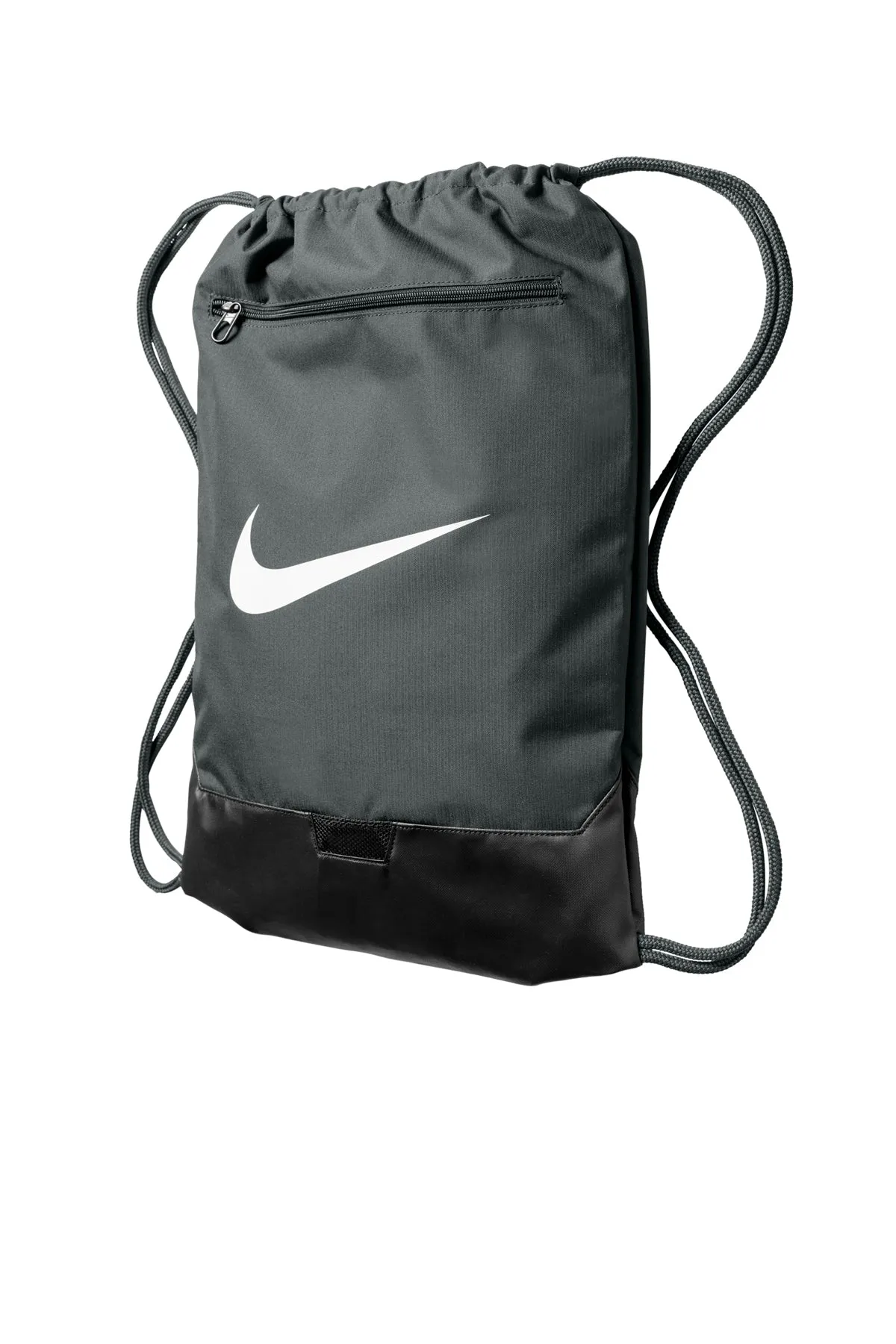 Nike Brasilia Drawstring Customized Packs, Flint Grey