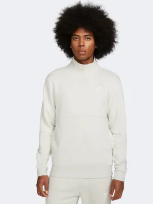 Nike Club  Men Lifestyle Sweatshirt Light Bone/White