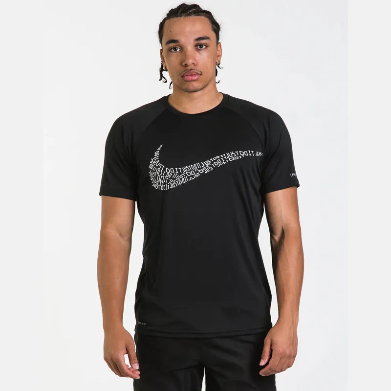 Nike - JDI Swoosh Short Sleeve Hydroguard (Black)