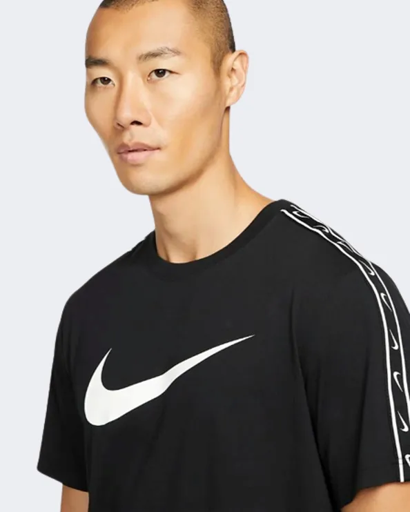 Nike Sportswear Repeat Men Lifestyle T-Shirt Black/White Dx2032-010