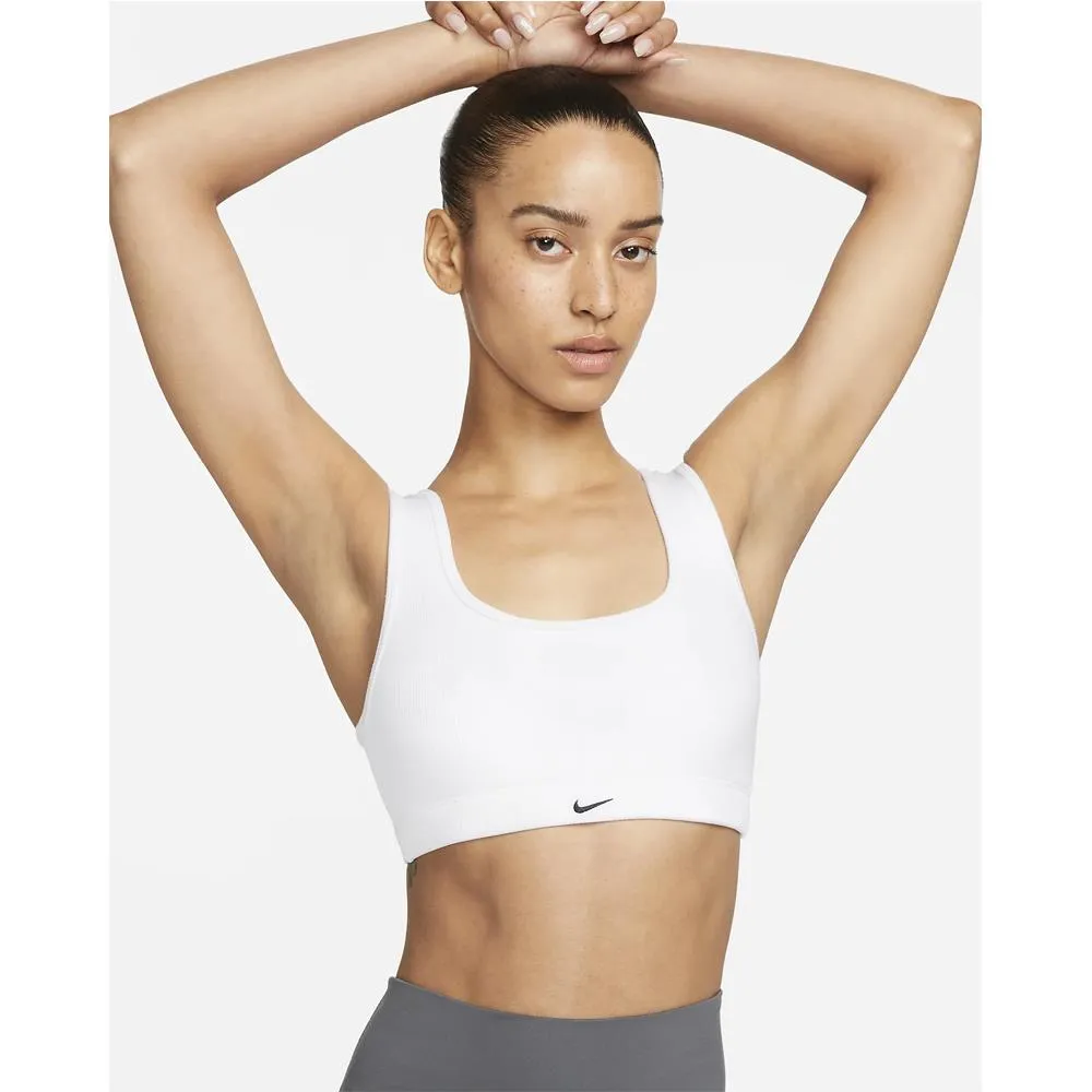 Nike Women's Alate All U Ribbed Sports Bra - White