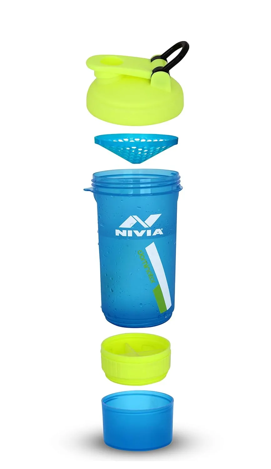 Nivia Dominator 2.0 Sports 650 ml Shaker, Plastic, Blue