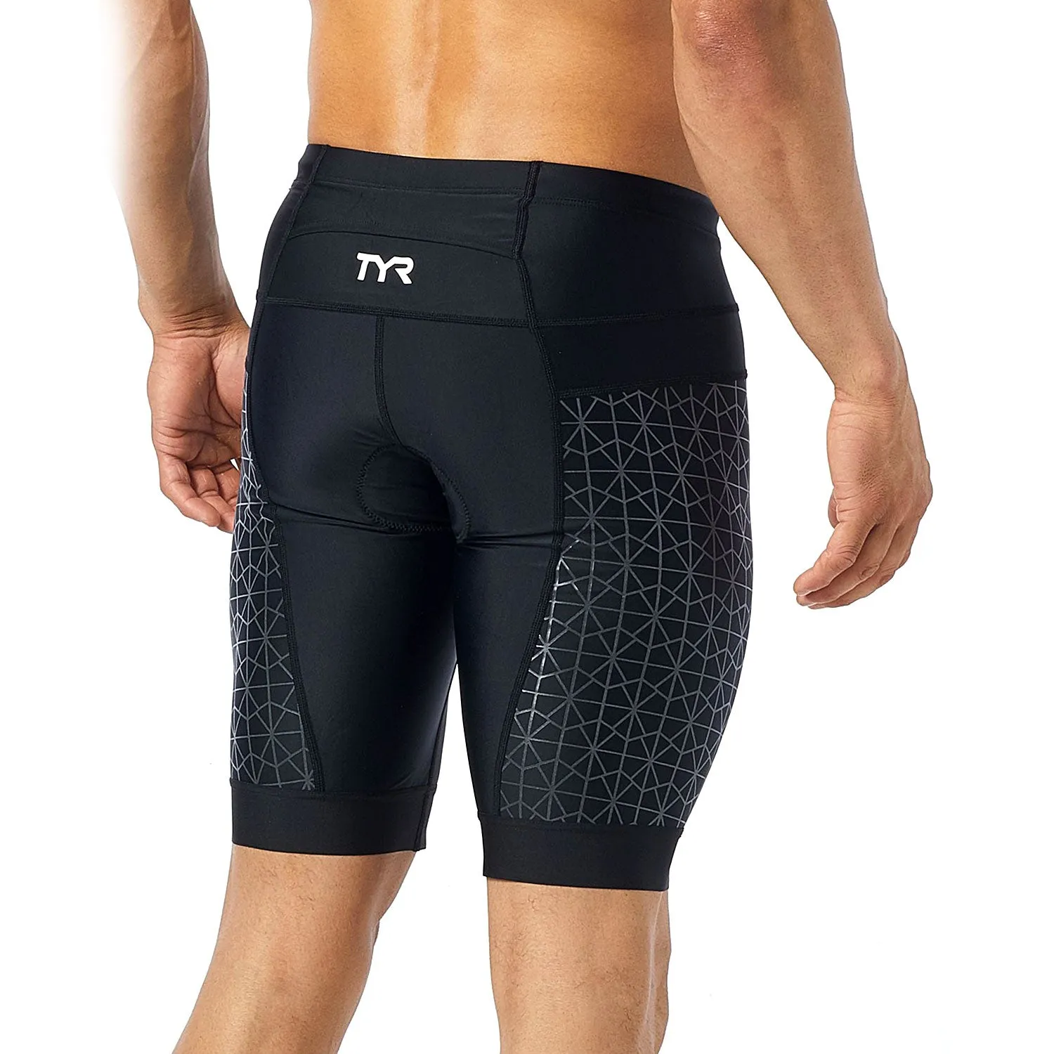 Open Box TYR Men's 9" Competitor Tri Short-Black / Black-XLarge