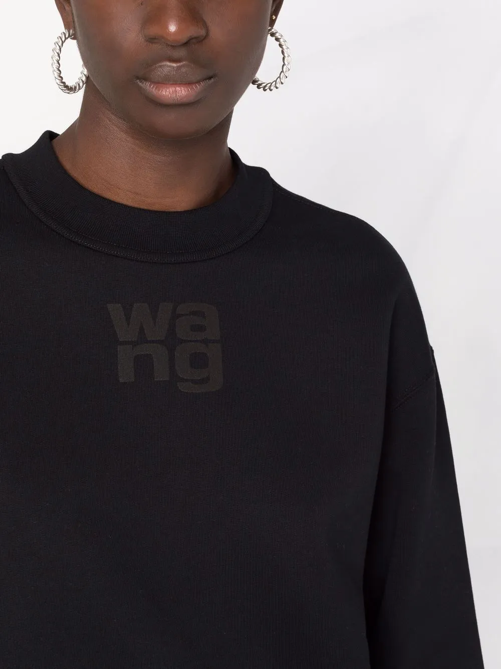 Puff Logo Sweatshirt In Structured Terry