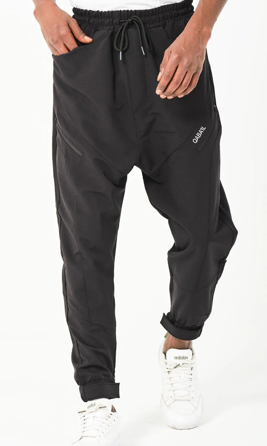 QL Relaxed Trousers Teknik in Black