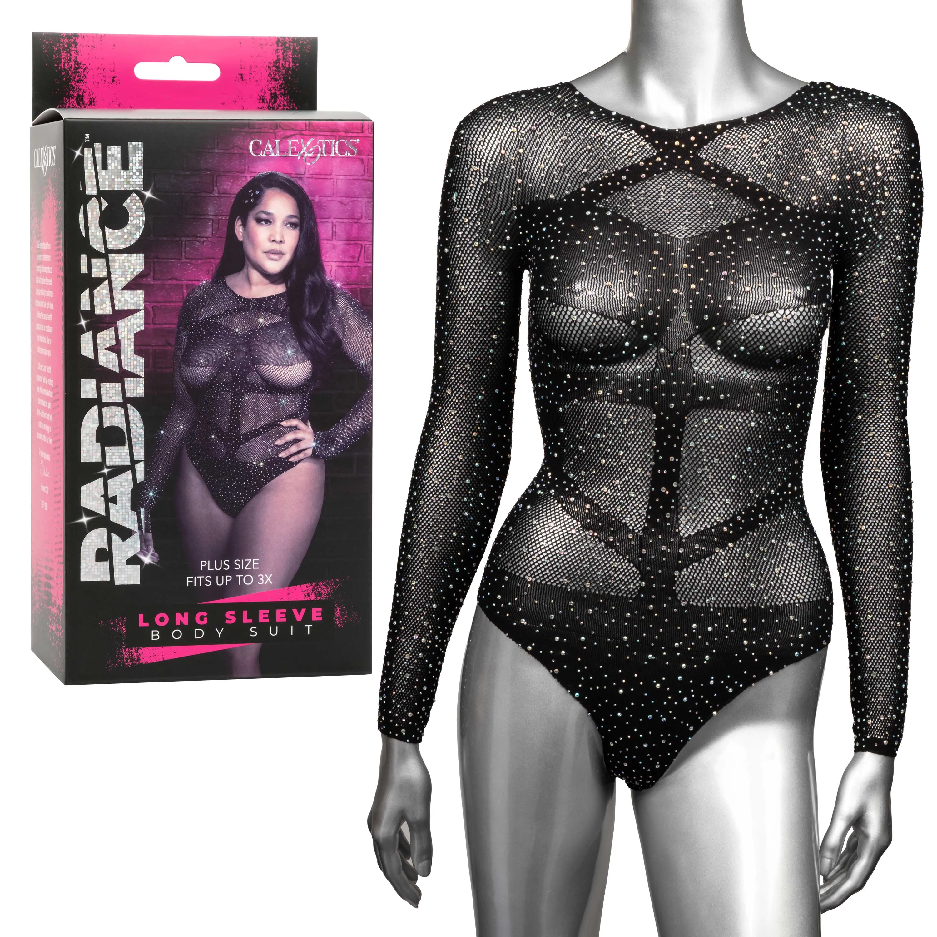 Radiance Long Sleeve Body Suit - Queen - Black