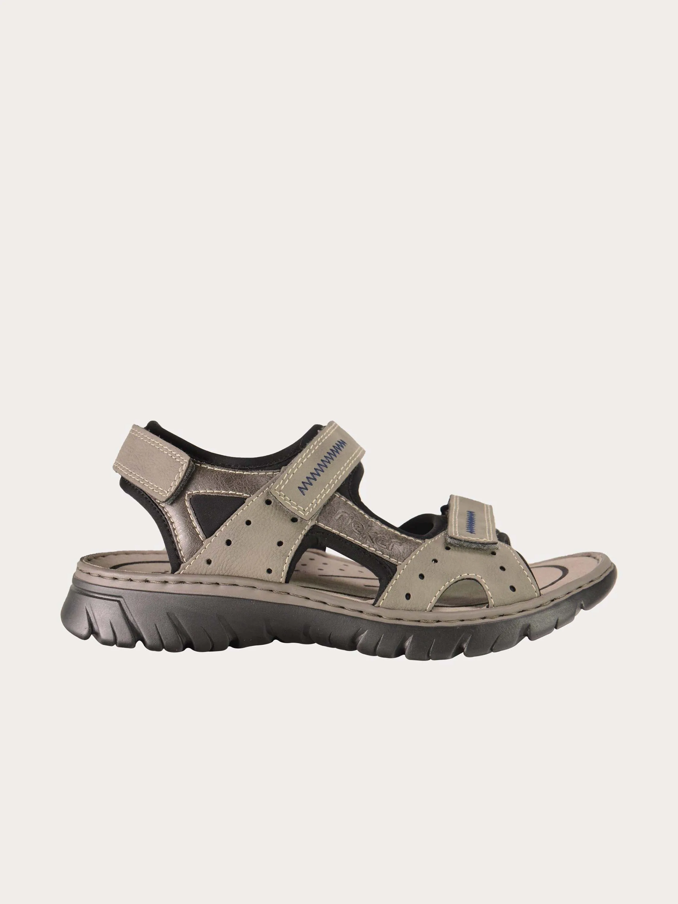 Rieker 26757 Men's Back Strap Hook Outdoor Leather Sandals