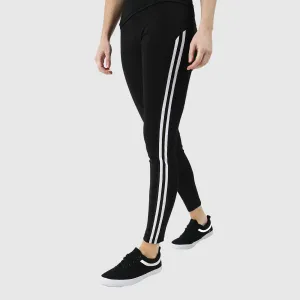 Side-Striped Legging - Black