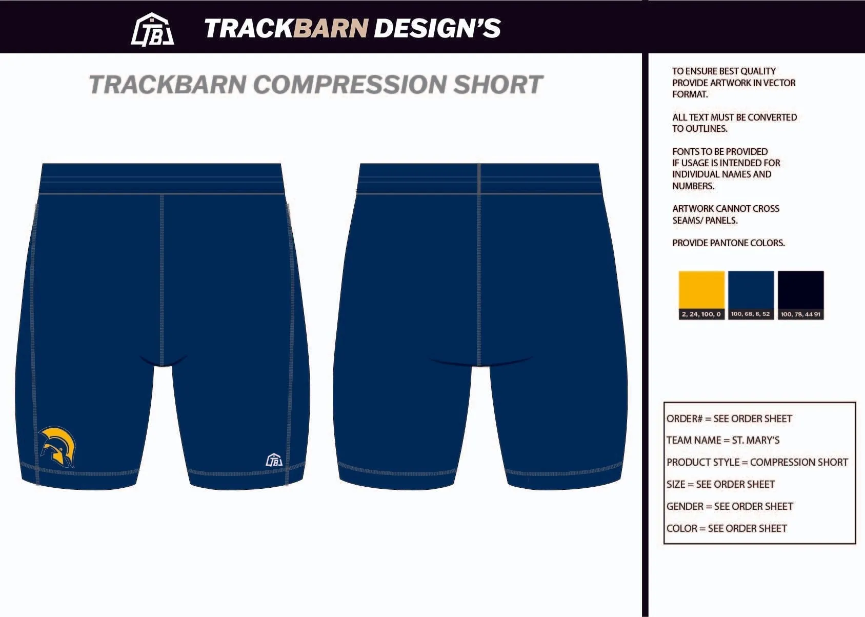 St.-Mary's- Mens Short Running Tight