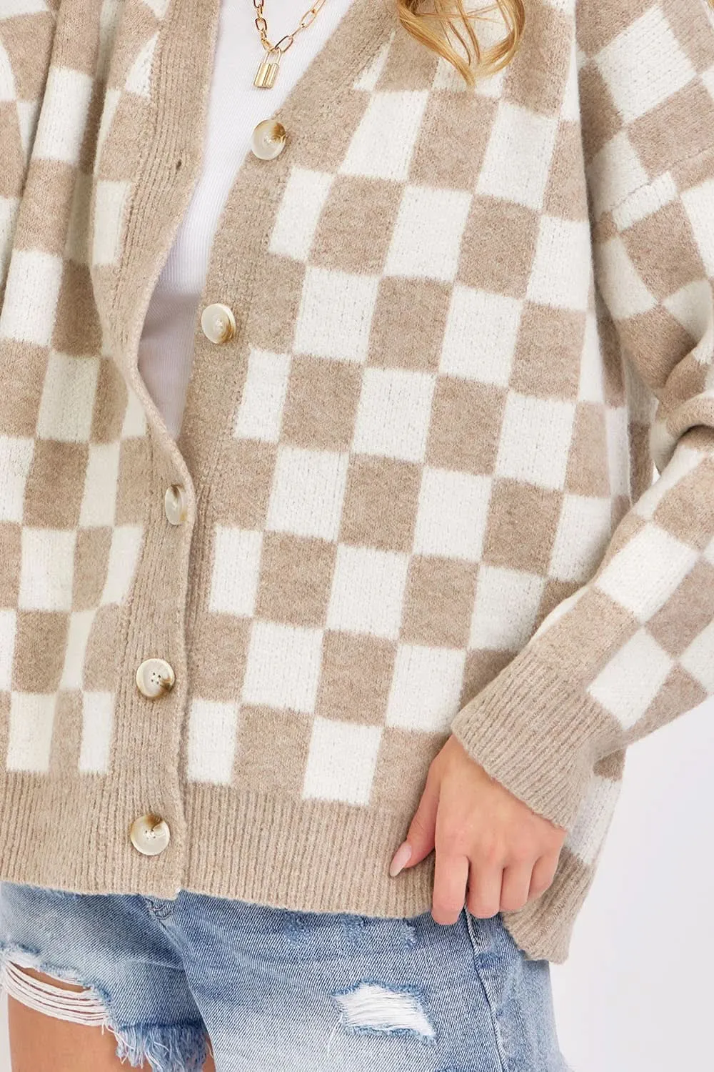 Taupe Everyday Sweater Cardigan